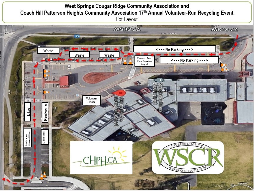 2024 Recycling Event Lot Layout image
